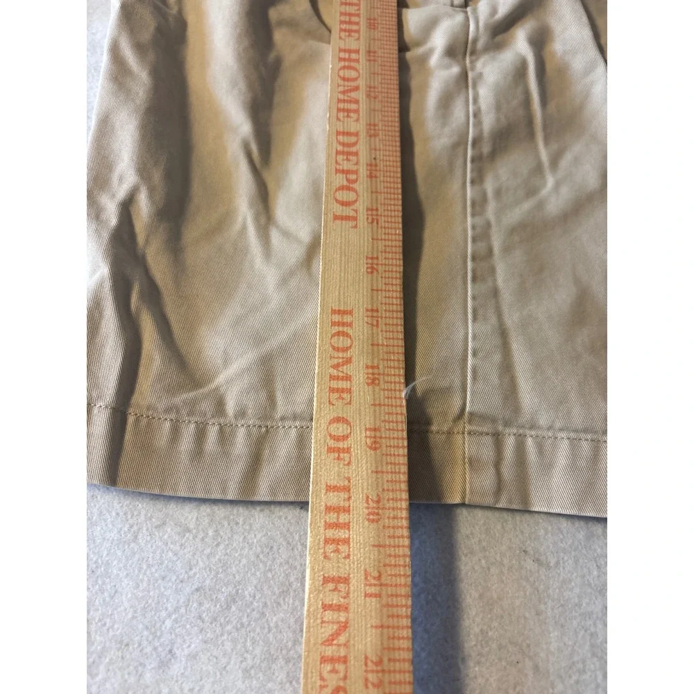 Polo Golf Ralph Lauren Pleated Shorts Mens 40 Khaki Tan Good Classic Crest Patch
